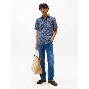 Tommy Hilfiger Linen Blend Short Sleeved Shirt